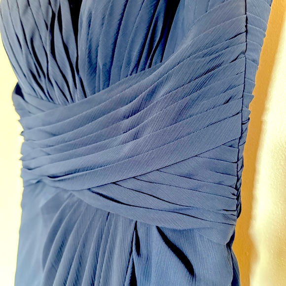 Navy Antonia Gown by WATTERS - Picture 8 of 13